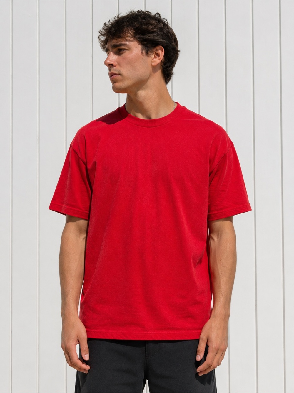 Delta Pro Weight Heavyweight Blank Red T-Shirt XL New